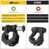 Nilight 2 Pack 3/4″ D-Ring Separate Shackle with 7/8″ Lock Pin 45,000 lbs Break Strength, Off Road Recovery Shackle with Isolators Washers for Use with Tow Strap, Winch, Truck Vehicle (Black)