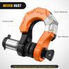 Nilight 2 Pack 3/4″ D-Ring Separate Shackle with 7/8″ Lock Pin 45,000 lbs Break Strength, Off Road Recovery Shackle with Isolators Washers for Use with Tow Strap, Winch, Truck Vehicle (Black&Orange)