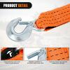 Nilight 2PCS Synthetic Soft Shackle 1/2″ x 24″ & Recovery Ring Kit – 56,000 LBS Shackle Breaking Strength with 46,000 LBS MBS Snatch Pulley for 4×4 Truck SUV ATV UTV Off-Road Vehicle Extraction (Gray)(2in x 20ft Strap w/Hooks)
