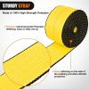 Nilight 2PCS Synthetic Soft Shackle 1/2″ x 24″ & Recovery Ring Kit – 56,000 LBS Shackle Breaking Strength with 46,000 LBS MBS Snatch Pulley for 4×4 Truck SUV ATV UTV Off-Road Vehicle Extraction (Gray)(4in x 30ft Truck Straps 4PCS Yellow)