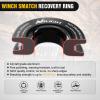 Nilight 2PCS Synthetic Soft Shackle 1/2″ x 24″ & Recovery Ring Kit – 56,000 LBS Shackle Breaking Strength with 46,000 LBS MBS Snatch Pulley for 4×4 Truck SUV ATV UTV Off-Road Vehicle Extraction (Gray)(2Pc Shackles Orange + Snatch Ring Black)