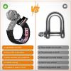 Nilight 2PCS Synthetic Soft Shackle 1/2″ x 24″ & Recovery Ring Kit – 56,000 LBS Shackle Breaking Strength with 46,000 LBS MBS Snatch Pulley for 4×4 Truck SUV ATV UTV Off-Road Vehicle Extraction (Gray)(2Pc Shackles Grey + Snatch Ring Red)