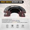 Nilight 2PCS Synthetic Soft Shackle 1/2″ x 24″ & Recovery Ring Kit – 56,000 LBS Shackle Breaking Strength with 46,000 LBS MBS Snatch Pulley for 4×4 Truck SUV ATV UTV Off-Road Vehicle Extraction (Gray)(1Pc Shackles Orange + Snatch Ring)
