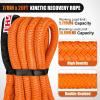 Nilight 2PCS Synthetic Soft Shackle 1/2″ x 24″ & Recovery Ring Kit – 56,000 LBS Shackle Breaking Strength with 46,000 LBS MBS Snatch Pulley for 4×4 Truck SUV ATV UTV Off-Road Vehicle Extraction (Gray)(7/8in x 20ft Rope)