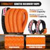 Nilight 2PCS Synthetic Soft Shackle 1/2″ x 24″ & Recovery Ring Kit – 56,000 LBS Shackle Breaking Strength with 46,000 LBS MBS Snatch Pulley for 4×4 Truck SUV ATV UTV Off-Road Vehicle Extraction (Gray)(7/8in x 20ft Rope+2Pcs Shackles)