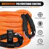 Nilight 2PCS Synthetic Soft Shackle 1/2″ x 24″ & Recovery Ring Kit – 56,000 LBS Shackle Breaking Strength with 46,000 LBS MBS Snatch Pulley for 4×4 Truck SUV ATV UTV Off-Road Vehicle Extraction (Gray)(1-1/8in x 30ft Rope)