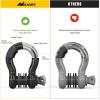 Nilight 3/4 inch D Ring Shackle 2 Pack 19T (41,887 lbs) Break Strength 4.75T WLL Heavy Duty Towing Hook with Anti-Theft System Anti-Rattle Isolators for Truck Jeep SUV ATV UTV Recovery Black(Black 3/4″ w/Anti-Theft Shackle)