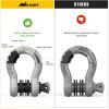 Nilight 3/4 inch D Ring Shackle 2 Pack 19T (41,887 lbs) Break Strength 4.75T WLL Heavy Duty Towing Hook with Anti-Theft System Anti-Rattle Isolators for Truck Jeep SUV ATV UTV Recovery Black(Grey 3/4″ w/Anti-Theft Shackle)