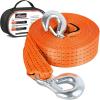 Nilight 2PCS Synthetic Soft Shackle 1/2″ x 24″ & Recovery Ring Kit – 56,000 LBS Shackle Breaking Strength with 46,000 LBS MBS Snatch Pulley for 4×4 Truck SUV ATV UTV Off-Road Vehicle Extraction (Gray)(2in x 20ft Strap w/Hooks)