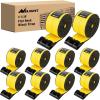 Nilight 2PCS Synthetic Soft Shackle 1/2″ x 24″ & Recovery Ring Kit – 56,000 LBS Shackle Breaking Strength with 46,000 LBS MBS Snatch Pulley for 4×4 Truck SUV ATV UTV Off-Road Vehicle Extraction (Gray)(4in x 30ft Truck Straps 10PCS Yellow)