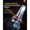 EF1 H11 LED Fog Light Bulbs, Nilight H8/H16 LED Fog Light DRL Bulbs Conversion Kit for Cars Trucks, Cool White, 2 Count (Pack of 1)