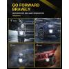 EF1 H11 LED Fog Light Bulbs, Nilight H8/H16 LED Fog Light DRL Bulbs Conversion Kit for Cars Trucks, Cool White, 2 Count (Pack of 1)