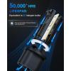 Nilight EF2 880 LED Fog Light Bulbs, 250% Brightness, 6000K Cool White,1:1 Mini Size Halogen Replacement,885/893/ 899 LED Fog Light DRL Conversion Kit,Pack of 2(White)