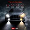 Nilight H11 LED Fog light, 200% Brightness, 6000 Lumens 6000K Xenon White, IP67 Waterproof, H8/H16 Fog light Bulb Replacement,2-Pack
