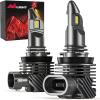 Nilight H11 LED Fog light, 200% Brightness, 6000 Lumens 6000K Xenon White, IP67 Waterproof, H8/H16 Fog light Bulb Replacement,2-Pack