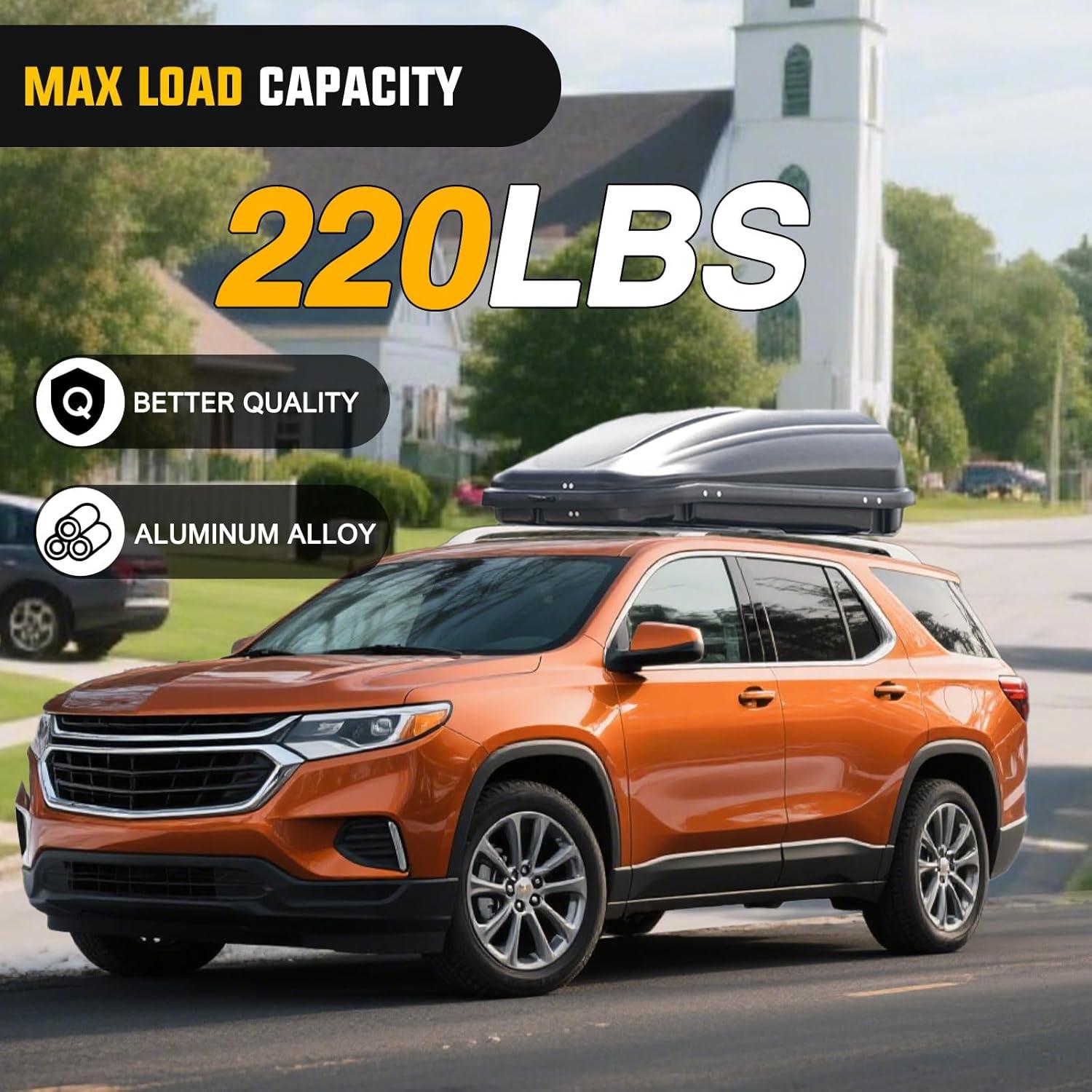 image:imageNilight Roof Rack Cross Bars Compatible with Subaru Outback Wilderness 2022 2023 2024 with Side Rails Adjustable Aluminum Less Wind Noise Car Crossbars for Cargo Carrier Luggage Kayak Tent SnowboardChevy Traverse 20222024