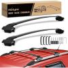 Nilight Roof Rack Cross Bars Compatible with Subaru Outback Wilderness 2022 2023 2024 with Side Rails, Adjustable Aluminum Less Wind Noise Car Crossbars for Cargo Carrier Luggage Kayak Tent Snowboard(Ford Explorer 2020-2022)