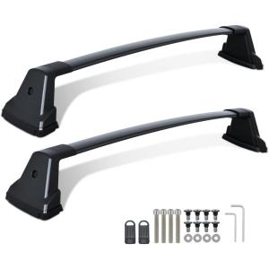 Nilight Roof Rack Cross Bars Compatible with Subaru Outback Wilderness 2022 2023 2024 with Side Rails, Adjustable Aluminum Less Wind Noise Car Crossbars for Cargo Carrier Luggage Kayak Tent Snowboard(Kia Soul 2020-2022)