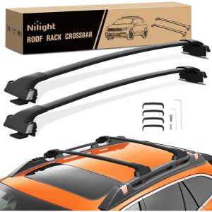 Nilight Roof Rack Cross Bars Compatible with Subaru Outback Wilderness 2022 2023 2024 with Side Rails, Adjustable Aluminum Less Wind Noise Car Crossbars for Cargo Carrier Luggage Kayak Tent Snowboard(Volkswagen Tiguan 2018-2024 Taos 2022-2024)