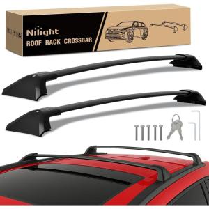 Nilight Roof Rack Cross Bars Compatible with Subaru Outback Wilderness 2022 2023 2024 with Side Rails, Adjustable Aluminum Less Wind Noise Car Crossbars for Cargo Carrier Luggage Kayak Tent Snowboard(Toyota Highlander 2020-2025)