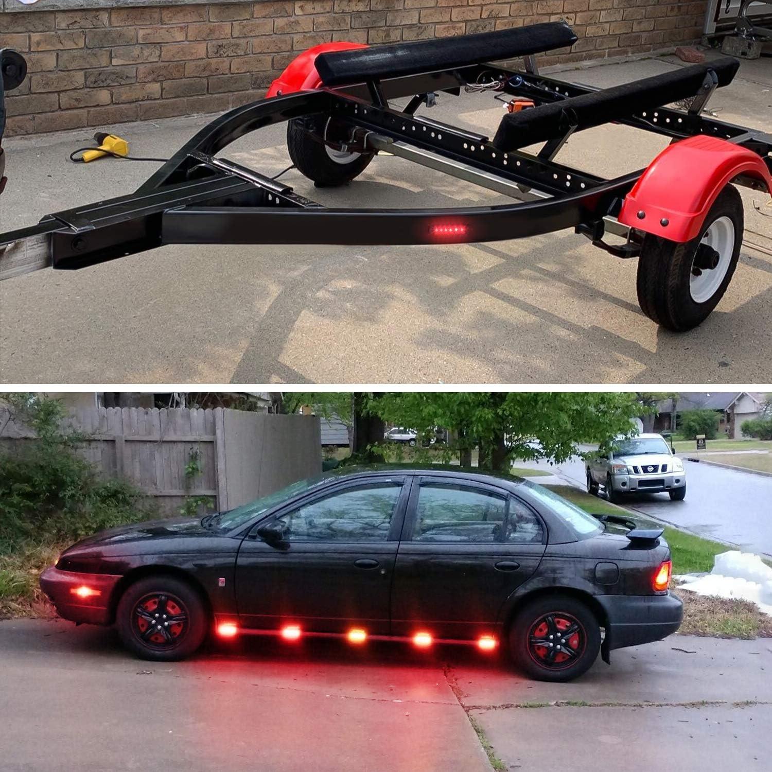 image:imageNilight 2PCS 16Inch 11LED Red Trailer Light Bar with 10 PCS 38Inch 6 LED Indicator Light Rear Side Marker Light for Truck RV Car Bus Trailer Van Caravan Boat 2 Years Warranty