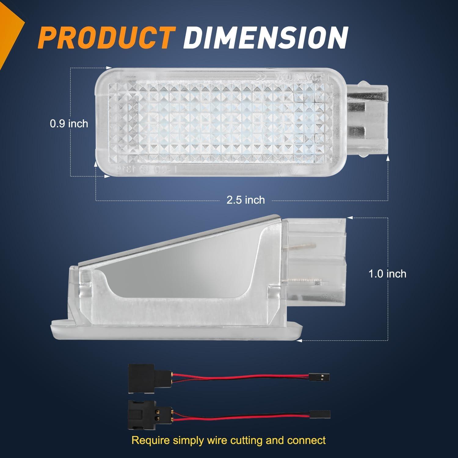 image:imageNilight 2PCS LED Interior Door Panel Light Courtesy Warning Lights Blue Red Plug and Play Compatible with Chevy GMC CK Silverado Sierra 1500 2500 3500 HD Suburban Cadillac Escalade Hummer H2Blue