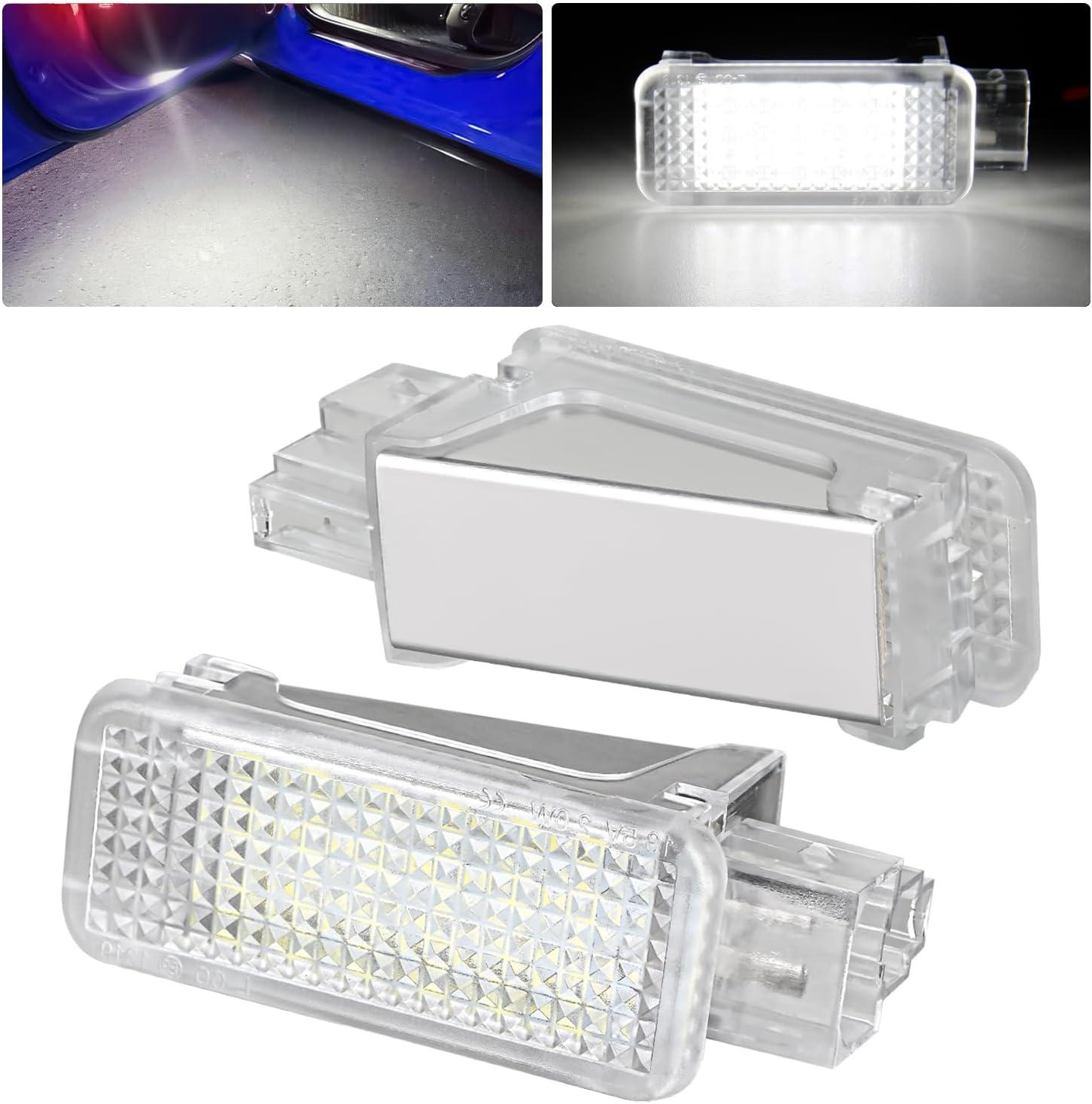image:imageNilight 2PCS LED Interior Door Panel Light Courtesy Warning Lights Blue Red Plug and Play Compatible with Chevy GMC CK Silverado Sierra 1500 2500 3500 HD Suburban Cadillac Escalade Hummer H2White