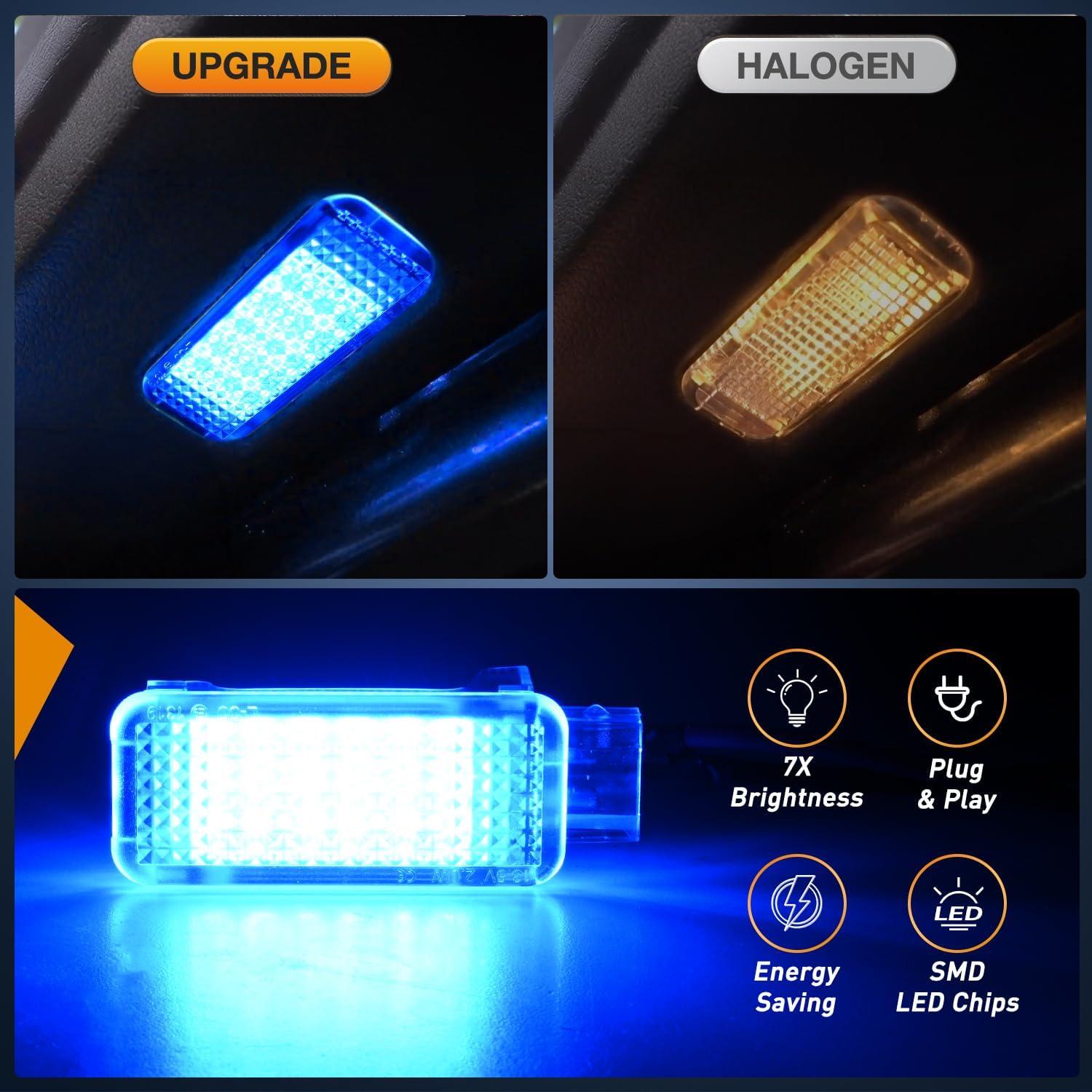 image:imageNilight 2PCS LED Interior Door Panel Light Courtesy Warning Lights White Red Plug and Play Compatible with Ford F150 19972003 F250 Lobo19971999 F150 SVT 19992022 Heritage 2004Blue