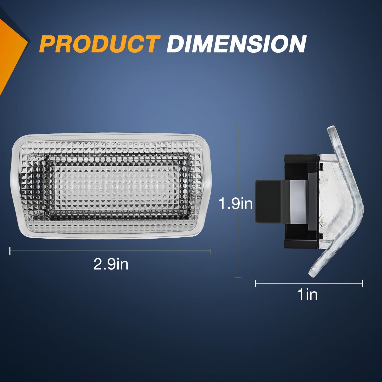 image:imageNilight 2PCS LED Interior Door Panel Light Courtesy Warning Lights White Red Plug and Play Compatible with Ford F150 19972003 F250 Lobo19971999 F150 SVT 19992022 Heritage 2004Blue