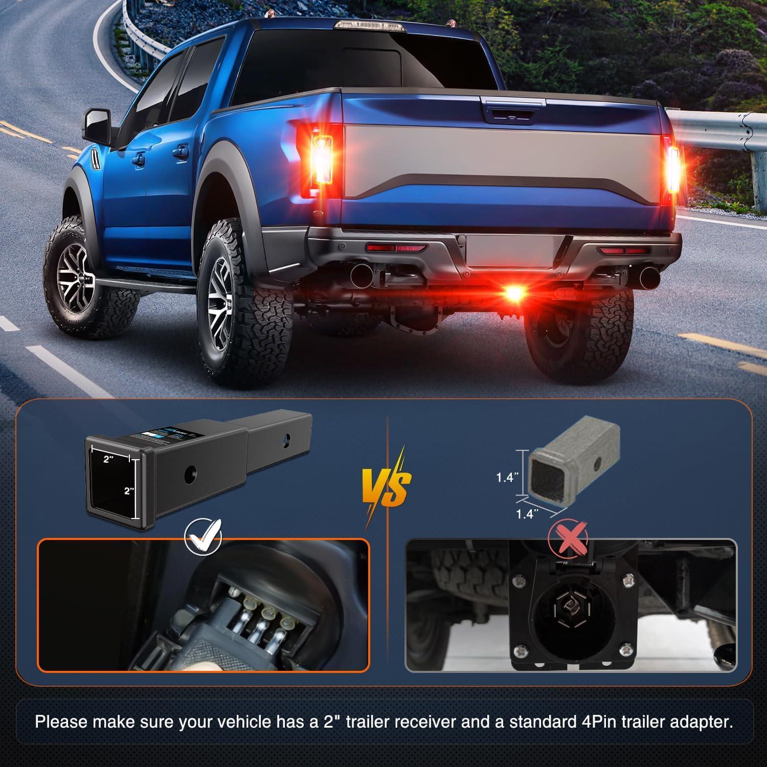 image:imageNilight 6Inch Oval Tail Light 2PCS 35LED Arrow Red Running Stop Brake Lights Surface Mount Waterproof for 12V Caravan Truck RV Camper Trailer BusLED Brake Trailer Light 1PCS