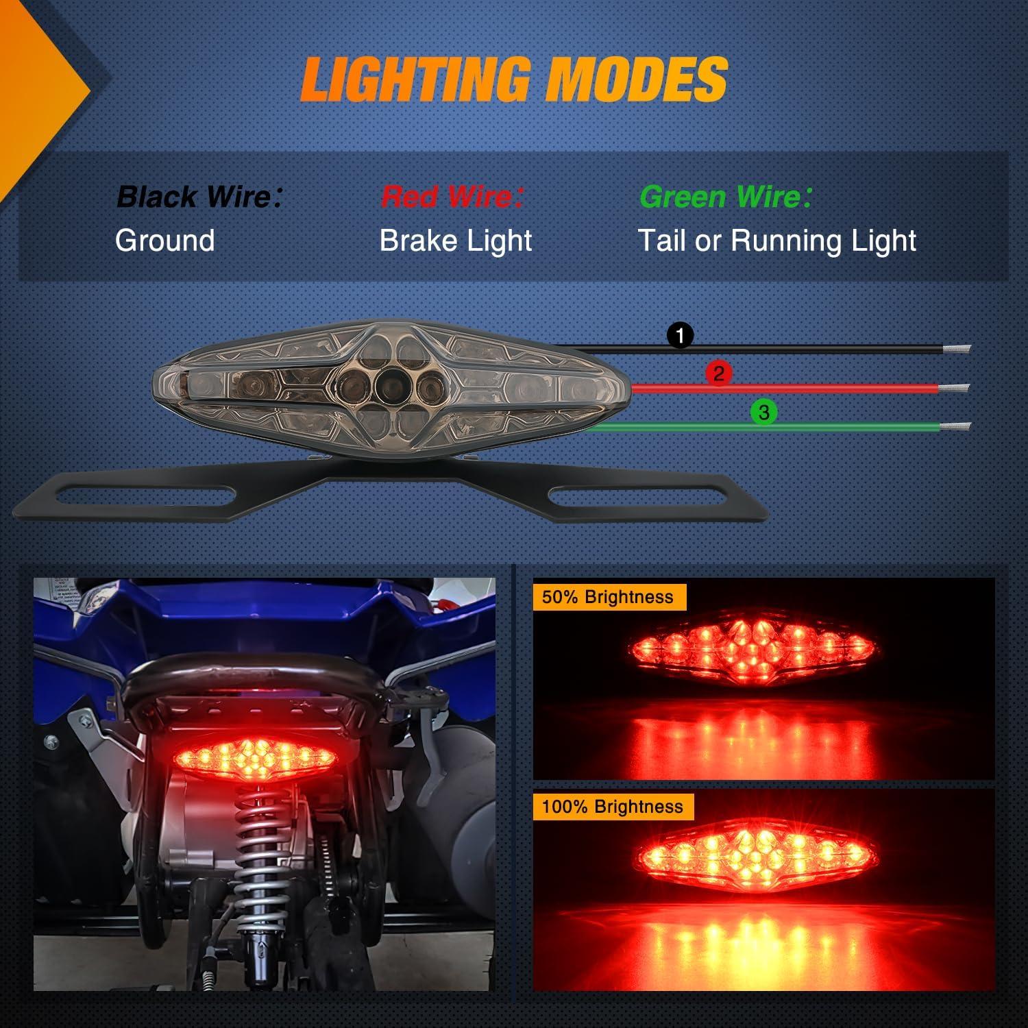 image:imageNilight 6Inch Oval Tail Light 2PCS 35LED Arrow Red Running Stop Brake Lights Surface Mount Waterproof for 12V Caravan Truck RV Camper Trailer BusMotorcycle Tail Lights Smoked 2PCS