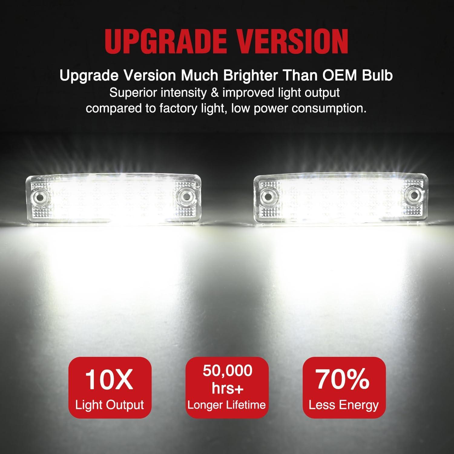 image:imageNilight License Plate Light Compatible with 1994 1995 1996 1997 1998 1999 2000 2001 Dodge Ram 1500 2500 3500 2002 RAM 2500 3500 6000K White 2PCS Pack19962022 Toyota 4Runner20012022 Toyota Sequoia