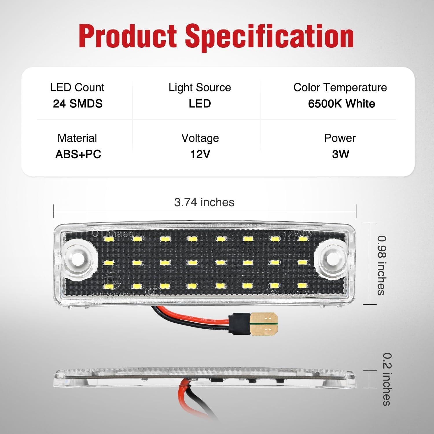 image:imageNilight License Plate Light Compatible with 1994 1995 1996 1997 1998 1999 2000 2001 Dodge Ram 1500 2500 3500 2002 RAM 2500 3500 6000K White 2PCS Pack19962022 Toyota 4Runner20012022 Toyota Sequoia
