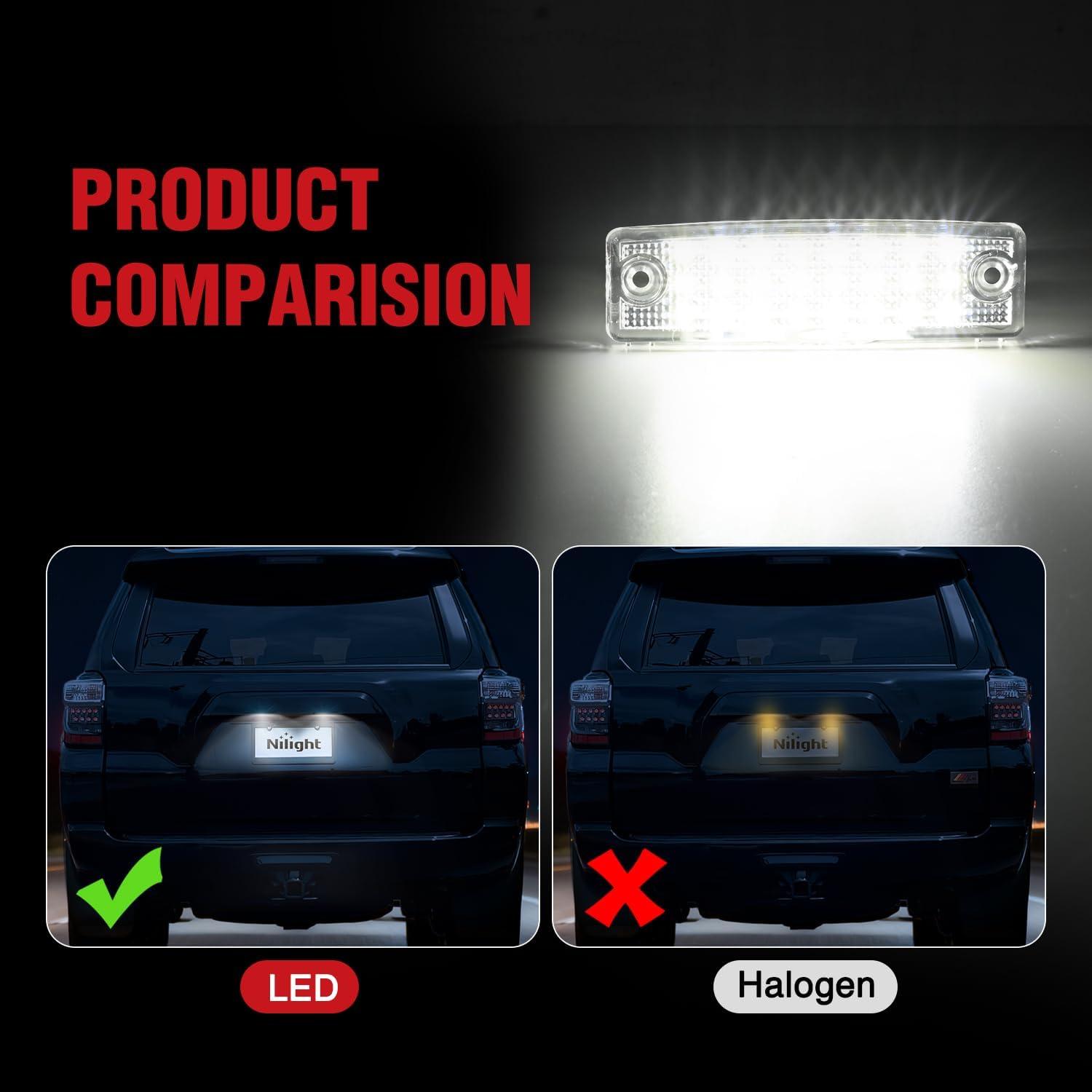image:imageNilight License Plate Light Compatible with 1994 1995 1996 1997 1998 1999 2000 2001 Dodge Ram 1500 2500 3500 2002 RAM 2500 3500 6000K White 2PCS Pack19962022 Toyota 4Runner20012022 Toyota Sequoia