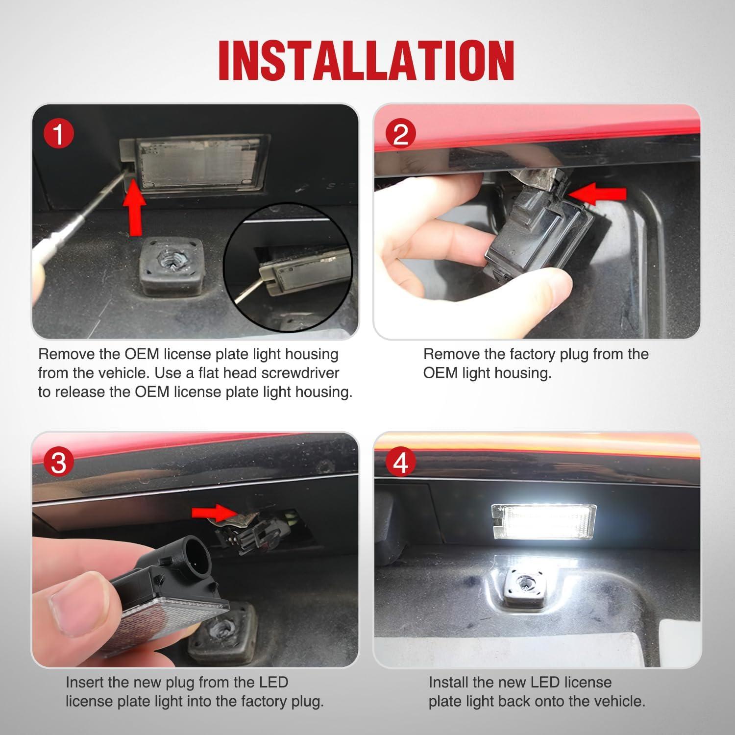 image:imageNilight License Plate Light Compatible with 1994 1995 1996 1997 1998 1999 2000 2001 Dodge Ram 1500 2500 3500 2002 RAM 2500 3500 6000K White 2PCS Pack20142023 Durango