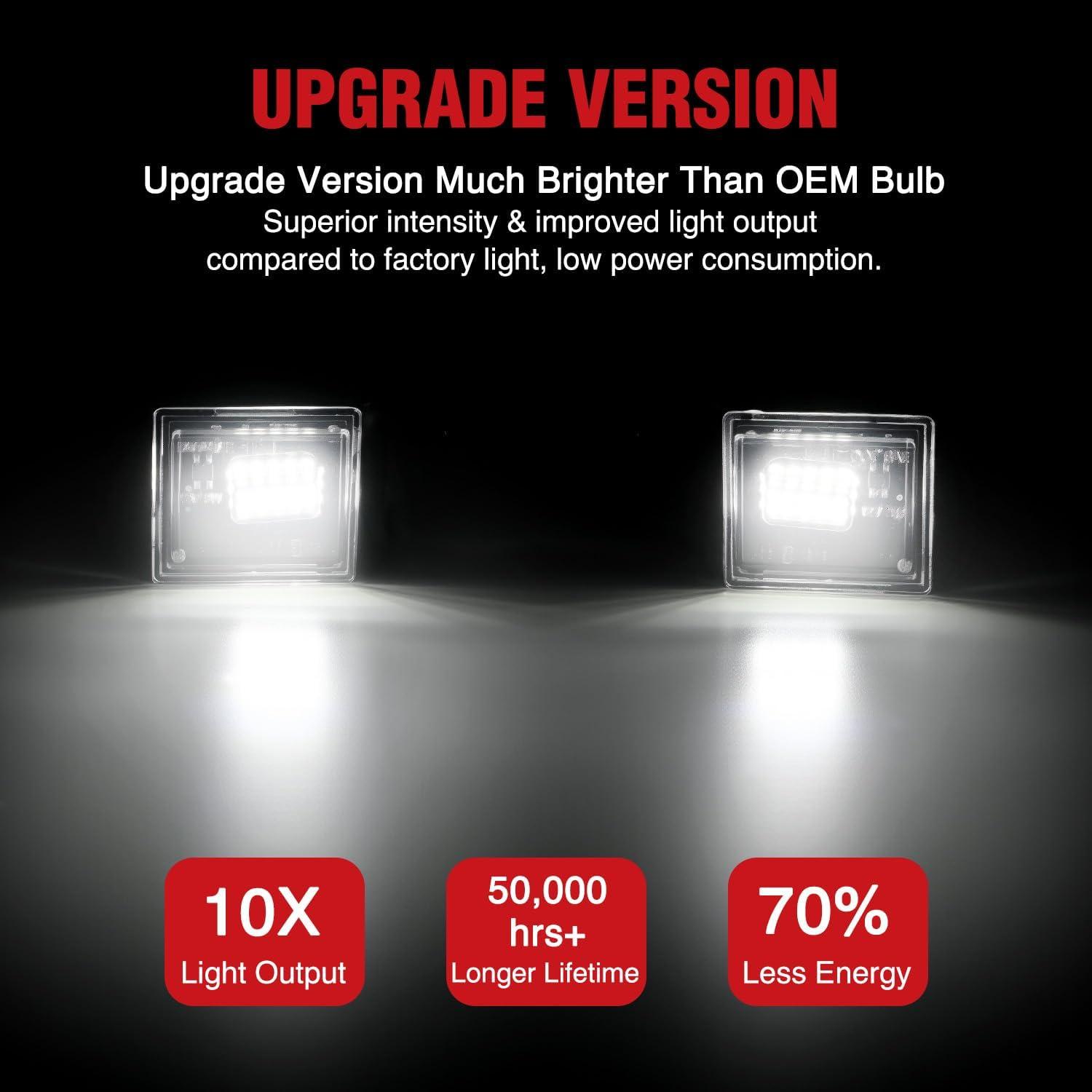 image:imageNilight License Plate Light Compatible with 1994 1995 1996 1997 1998 1999 2000 2001 Dodge Ram 1500 2500 3500 2002 RAM 2500 3500 6000K White 2PCS Pack20142023 Chevy SilveradoGMC Sierra