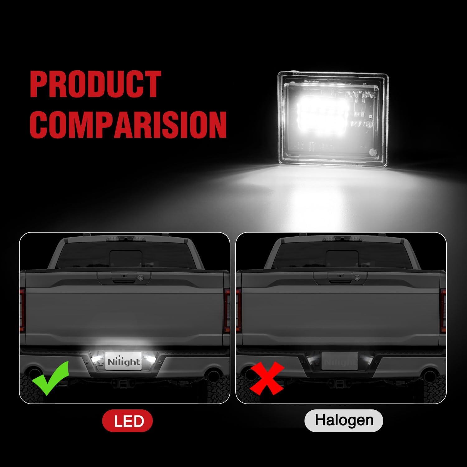 image:imageNilight License Plate Light Compatible with 1994 1995 1996 1997 1998 1999 2000 2001 Dodge Ram 1500 2500 3500 2002 RAM 2500 3500 6000K White 2PCS Pack20142023 Chevy SilveradoGMC Sierra