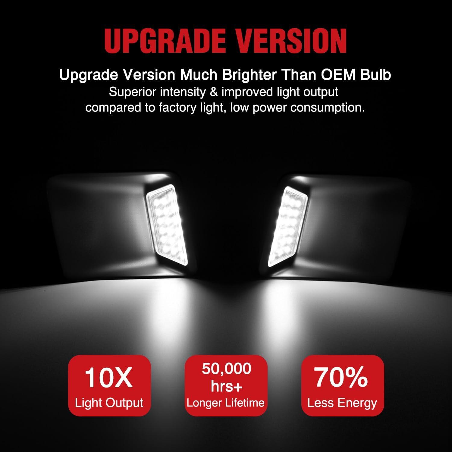 image:imageNilight License Plate Light Compatible with 1994 1995 1996 1997 1998 1999 2000 2001 Dodge Ram 1500 2500 3500 2002 RAM 2500 3500 6000K White 2PCS Pack20042012 Chevrolet ColoradoGMC Canyon