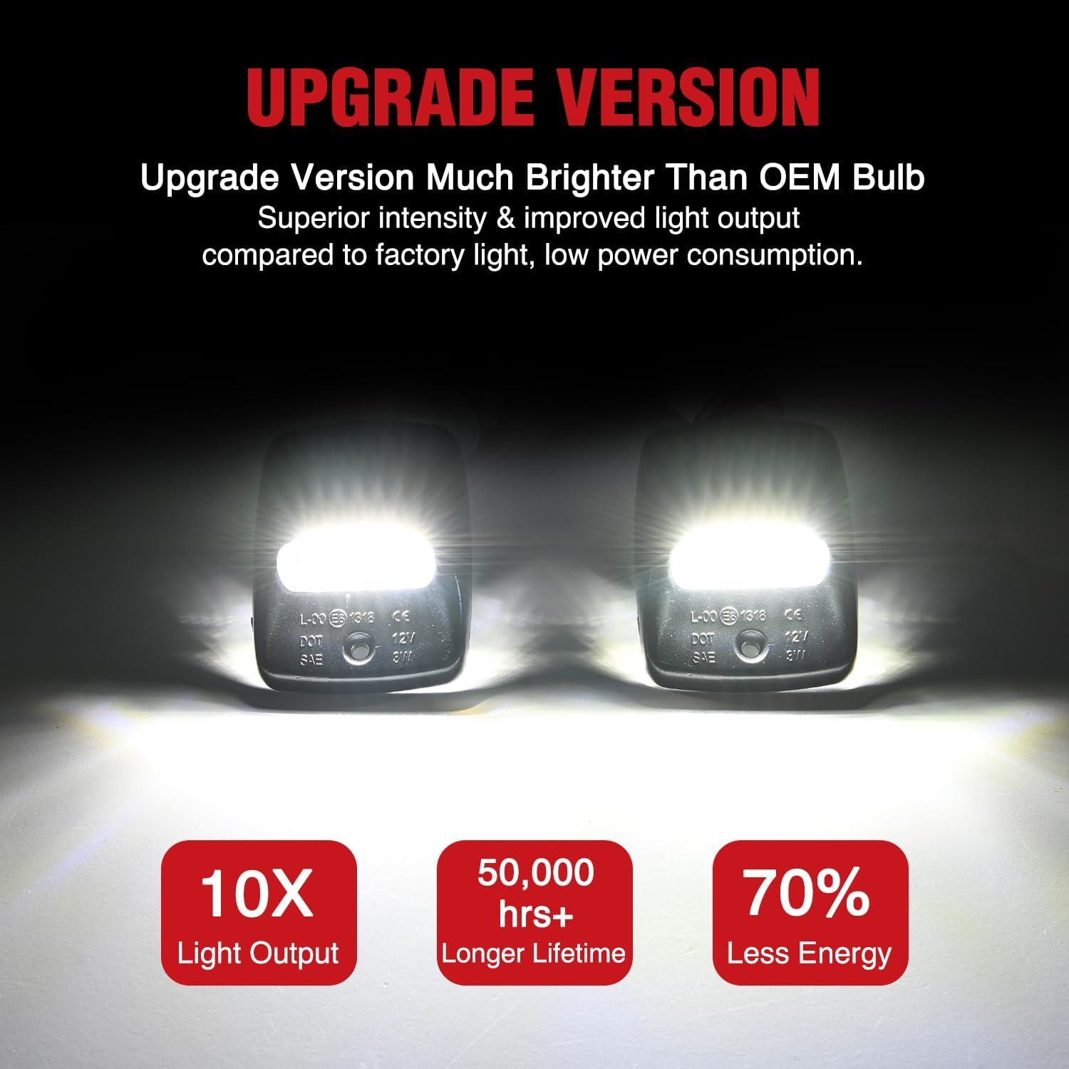 image:imageNilight License Plate Light Compatible with 1994 1995 1996 1997 1998 1999 2000 2001 Dodge Ram 1500 2500 3500 2002 RAM 2500 3500 6000K White 2PCS PackBlack 20052015 Tacoma20002013 Tundra