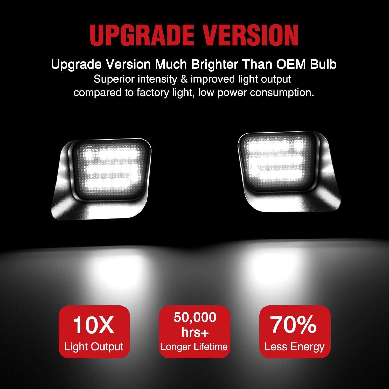 image:imageNilight License Plate Light Compatible with 1994 1995 1996 1997 1998 1999 2000 2001 Dodge Ram 1500 2500 3500 2002 RAM 2500 3500 6000K White 2PCS PackClear 20032018 Dodge Ram