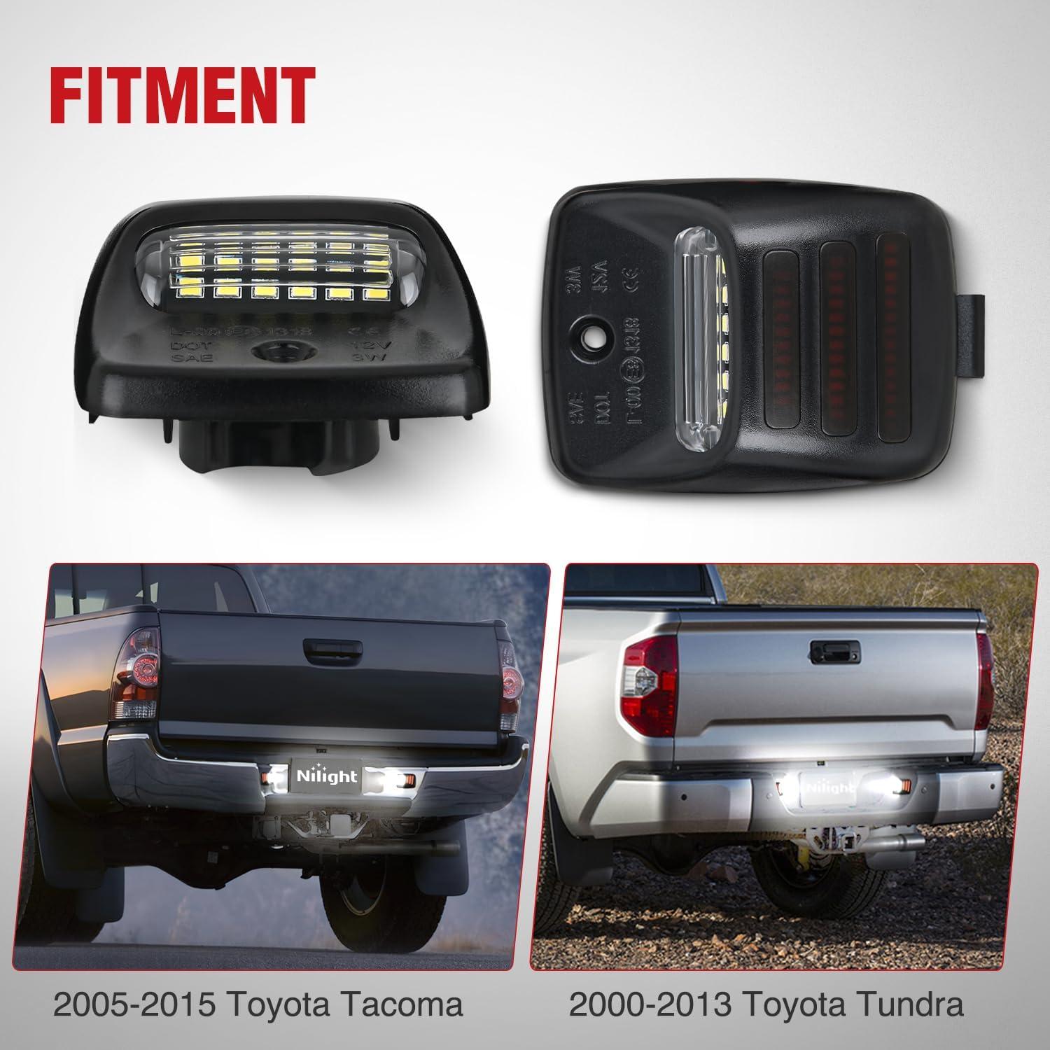 image:imageNilight License Plate Light Compatible with 1994 1995 1996 1997 1998 1999 2000 2001 Dodge Ram 1500 2500 3500 2002 RAM 2500 3500 6000K White 2PCS PackRed 20052015 Tacoma20002013 Tundra