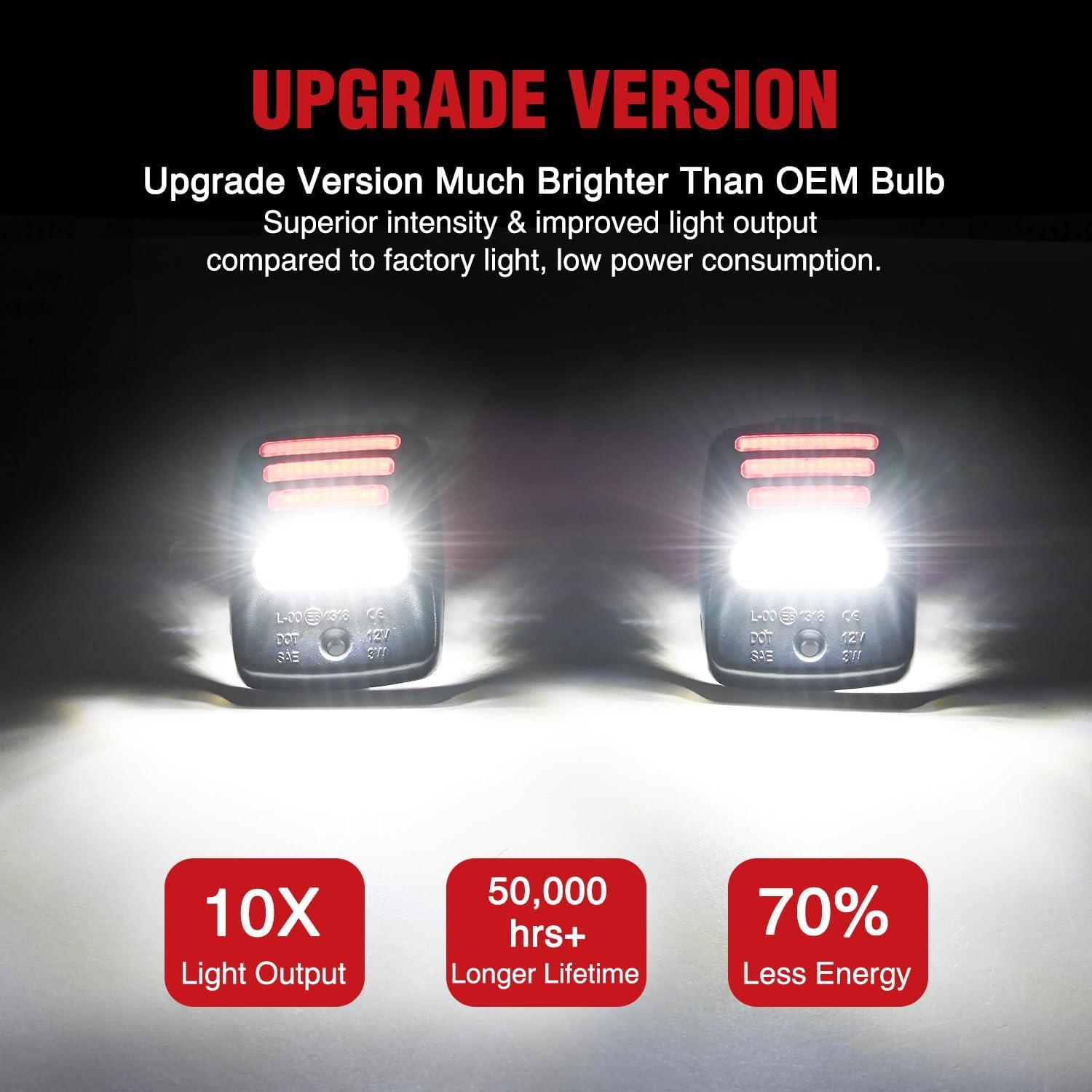 image:imageNilight License Plate Light Compatible with 1994 1995 1996 1997 1998 1999 2000 2001 Dodge Ram 1500 2500 3500 2002 RAM 2500 3500 6000K White 2PCS PackRed 20052015 Tacoma20002013 Tundra