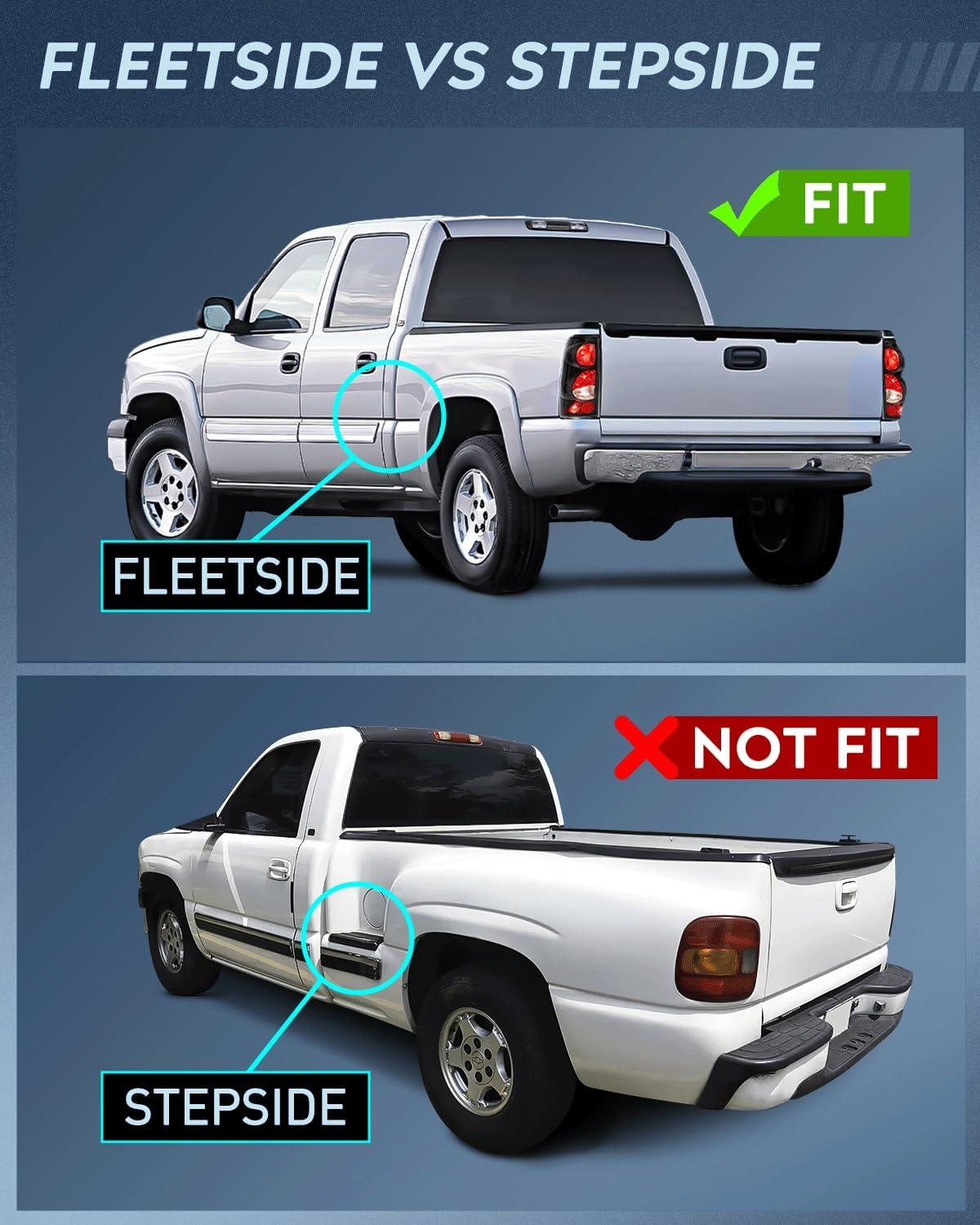 image:imageNilight Taillight Assembly Compatible with 1999 2000 2001 2002 2003 2004 2005 2006 2007 Chevy Silverado 1500 2500 3500 9902 GMC Sierra Rear Lamp Replacement with Classic Body OE StyleSmoke Lens
