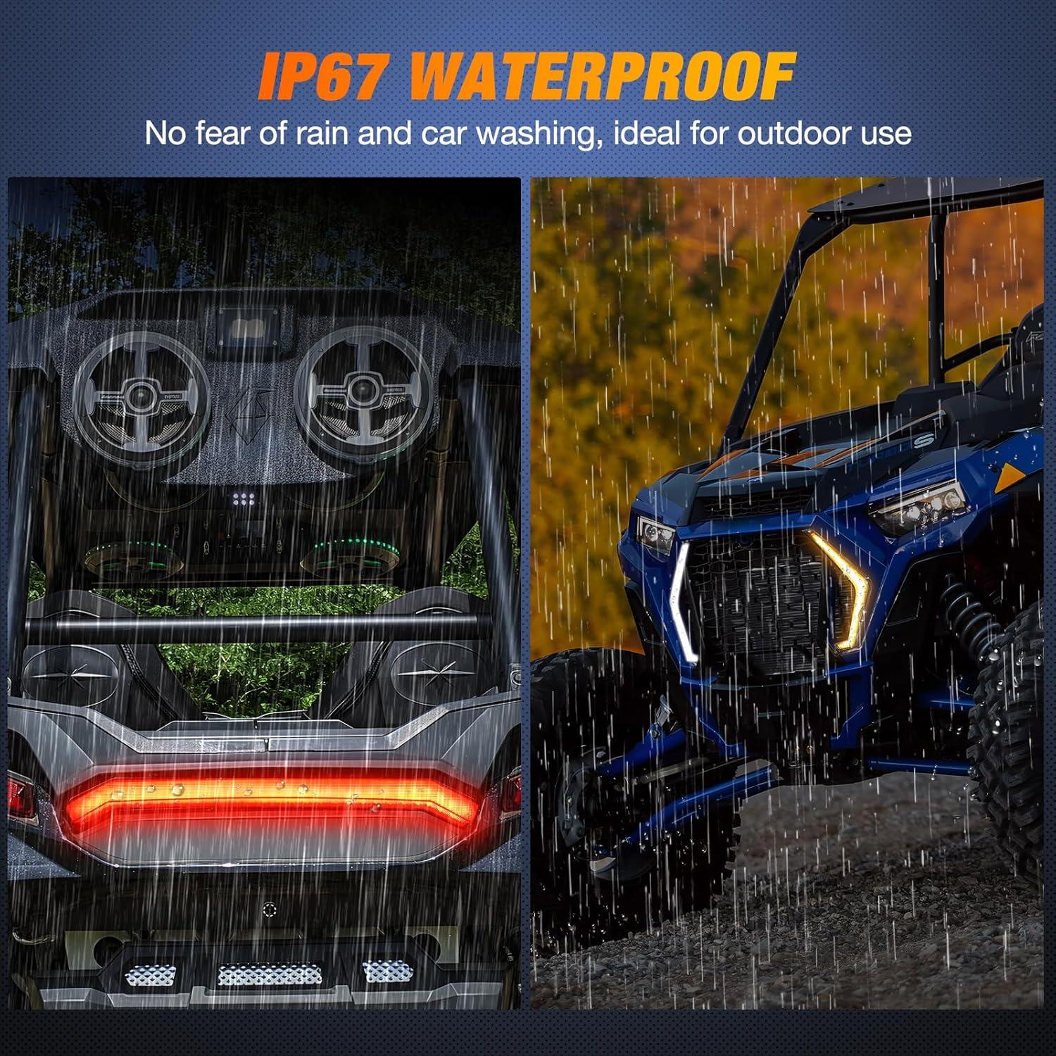 image:imageNilight Turn Signal Fang Lights LED Accent Street Legal Front Signature Light Compatible with Polaris RZR XP 1000 Turbo Accessories 2019 2020 2021 2022 2023Turn Signal Lights wTail Light