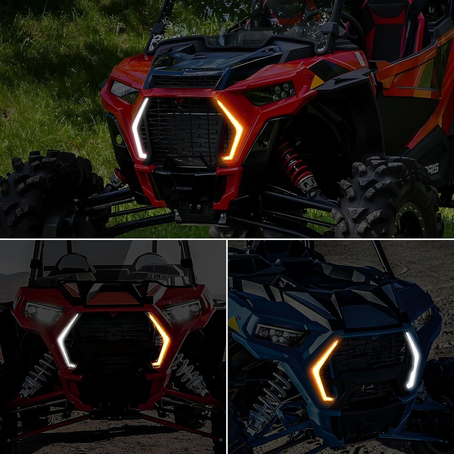 image:imageNilight Turn Signal Fang Lights LED Accent Street Legal Front Signature Light Compatible with Polaris RZR XP 1000 Turbo Accessories 2019 2020 2021 2022 2023Turn Signal Lights
