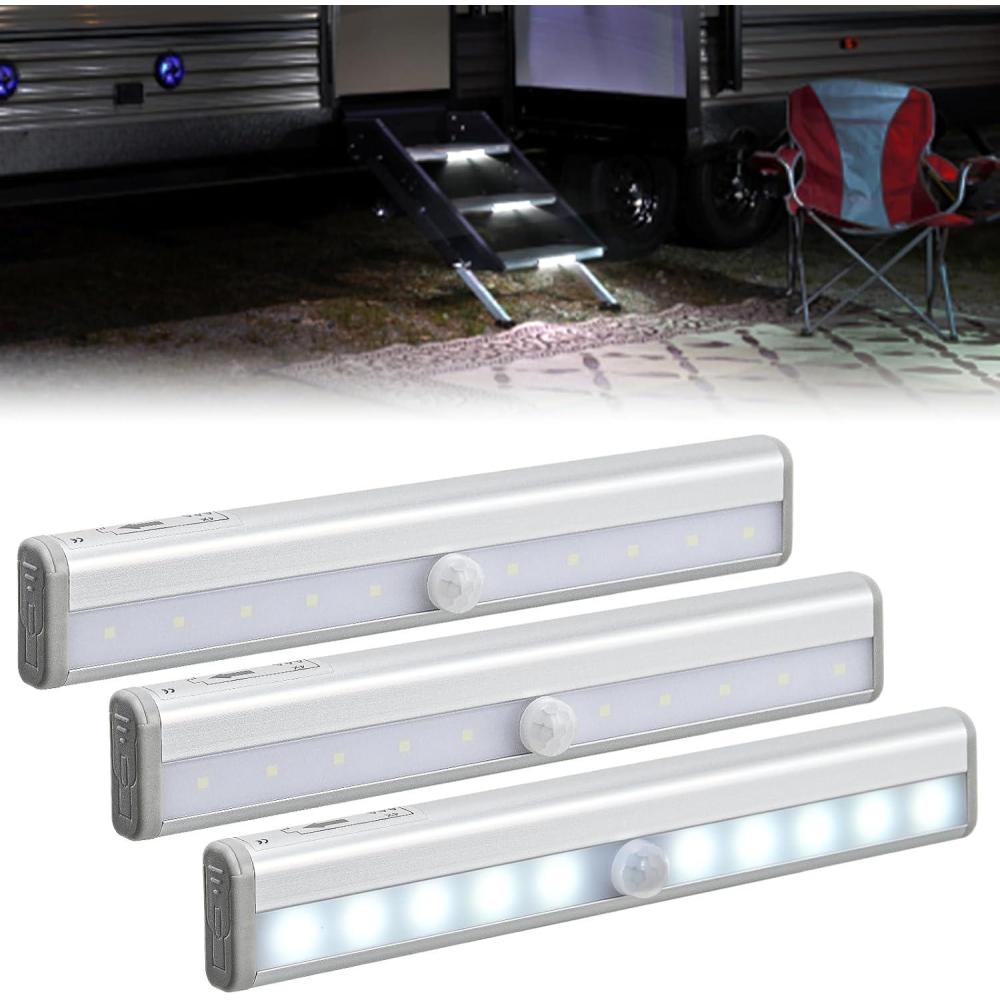 image:imageNilight 2pcs RV Interior Lights 12V24V LED Ceiling Light Fixture with ON Off Switch Inside Lighting Natural White 40004500K for Car RVs Trailer Camper Boat748 RV Step Light3PCS