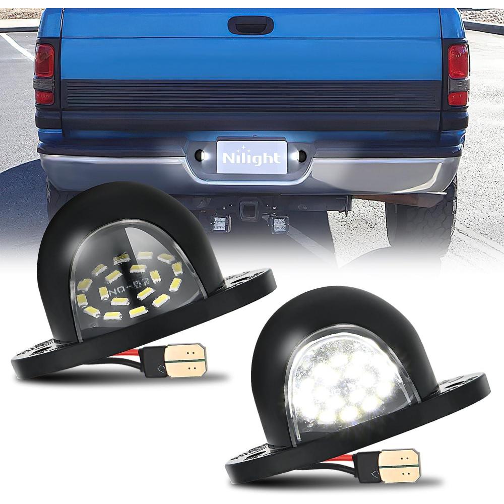 image:imageNilight License Plate Light Compatible with 1994 1995 1996 1997 1998 1999 2000 2001 Dodge Ram 1500 2500 3500 2002 RAM 2500 3500 6000K White 2PCS Pack19942001 Dodge Ram