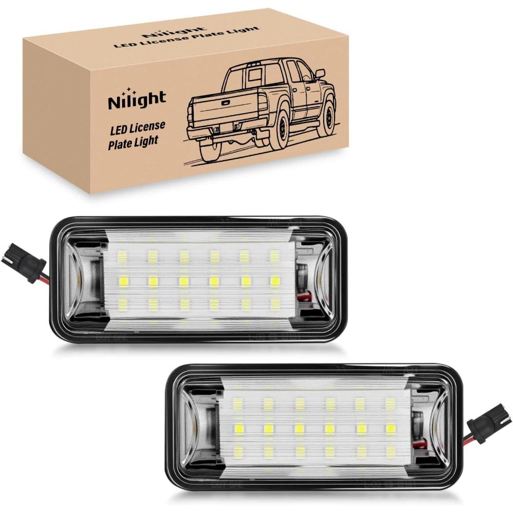 image:imageNilight License Plate Light Compatible with 1994 1995 1996 1997 1998 1999 2000 2001 Dodge Ram 1500 2500 3500 2002 RAM 2500 3500 6000K White 2PCS Pack20122020 TOYOTA 86
