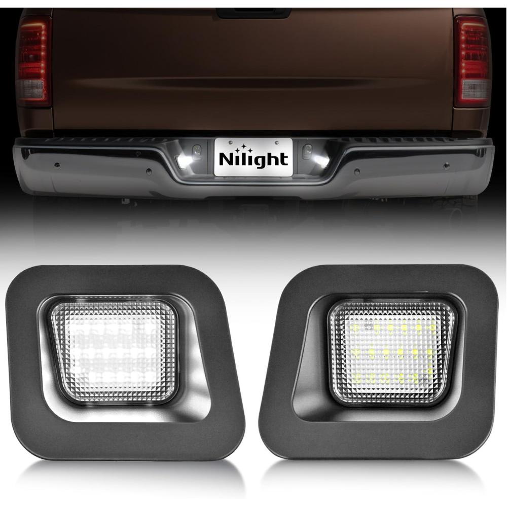 image:imageNilight License Plate Light Compatible with 1994 1995 1996 1997 1998 1999 2000 2001 Dodge Ram 1500 2500 3500 2002 RAM 2500 3500 6000K White 2PCS PackClear 20032018 Dodge Ram