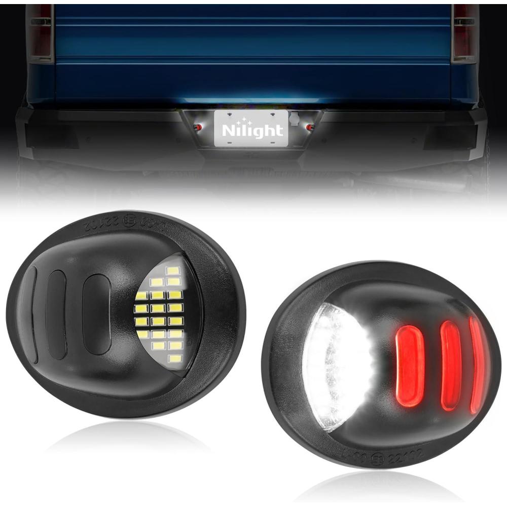image:imageNilight License Plate Light Compatible with 1994 1995 1996 1997 1998 1999 2000 2001 Dodge Ram 1500 2500 3500 2002 RAM 2500 3500 6000K White 2PCS PackRed 19902014 Ford F15019832011 Ford Ranger